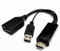 Thumbnail for 8WARE HDMI to DisplayPort DP Male to Female with USB (for power) Adapter Cable