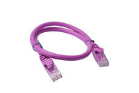Thumbnail for 8WARE Cat6a UTP Ethernet Cable 25cm Snagless Purple