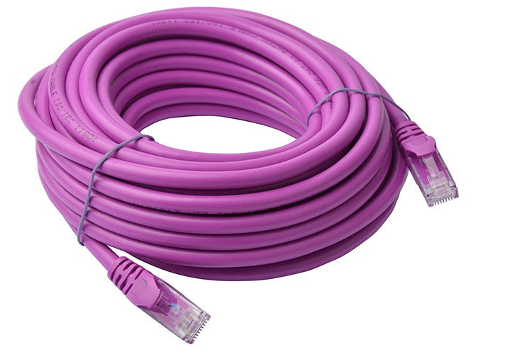 8WARE Cat6a UTP Ethernet Cable 10m SnaglessÂ Purple