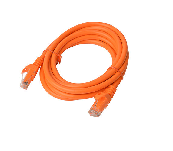 8WARE Cat6a UTP Ethernet Cable 2m SnaglessÂ Orange