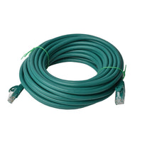 Thumbnail for 8WARE Cat6a UTP Ethernet Cable 50m Snagless Green