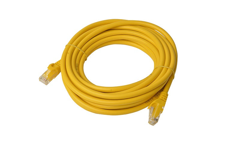 8WARE Cat6a UTP Ethernet Cable 5m SnaglessÂ Yellow