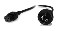 Thumbnail for 8WARE Power Cable 2m 3-Pin 15A AU to IEC C19 Male to Female
