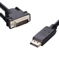 Thumbnail for 8WARE DisplayPort DP to DVI Male 2m (Gold-flash) to Male (Gold flash), 28AWG * 5P