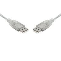 Thumbnail for 8WARE USB 2.0 Cable 5m A to A Transparent Metal Sheath UL Approved