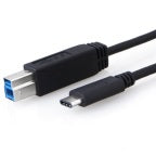 Thumbnail for 8WARE USB 3.1 Cable 1m Type-C to B Male to Male Black 10Gbps