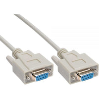 Thumbnail for ASTROTEK 3m Serial RS232 Null Modem Cable - DB9 Female to Female 7C 30AWG-Cu Molded Type Wired crossover for data transfer between 2 DTE devices LS