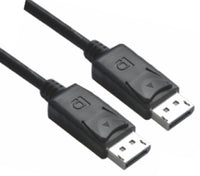 Thumbnail for ASTROTEK DisplayPort DP Cable 1m - 20 pins Male to Male 1.2V 30AWG Nickle Plated Assembly type Black PVC Jacket RoHS CBAT-DP-MM-2M