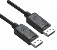 Thumbnail for ASTROTEK DisplayPort DP Cable 2m - 20 pins Male to Male 1.2V 30AWG Gold Plated Assembly type Black PVC Jacket RoHS CB8W-RC-DP2