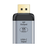 Thumbnail for ASTROTEK USB-C to DP DisplayPort Female to Male Adapter support 4K@60Hz Aluminum shell Gold plating for Windows Android Mac OS