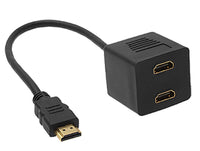 Thumbnail for ASTROTEK HDMI Splitter Cable 15cm - v1.4 Male to 2x Female Amplifier Duplicator Full HD 3D