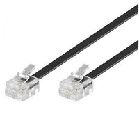 Thumbnail for ASTROTEK Telephone 2m extension cable 6p4c Plug/Plug ,with 2xRJ11 6P4c Plugs, Black PVC Jacket.-RoHS W2492ACB