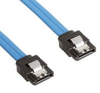 Thumbnail for ASTROTEK SATA 3.0 Data Cable 30cm Male to Male Straight 180 to 180 Degree with Metal Lock 26AWG Blue CB8W-FC-5080