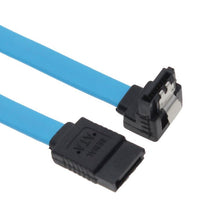 Thumbnail for ASTROTEK SATA 3.0 Data Cable 50cm Male to Male 180 to 90 Degree with Metal Lock 26AWG Blue LS