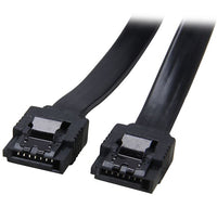Thumbnail for ASTROTEK SATA 3.0 Data Cable 30cm 7 pins Straight to 7 pins Straight with Latch Black Nylon Jacket 26AWG