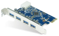 Thumbnail for ASTROTEK 4x Ports USB 3.0 PCIe PCI Express Add-on Card Adapter 5Gbps Windows XP/7/8/10 Server 2008 & later Renesas 720201 Chipset USSUN-USB4300NS