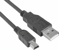Thumbnail for ASTROTEK USB 2.0 Cable 1m - Type A Male to Mini B 5 pins Male Black Colour RoHS