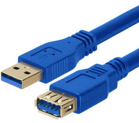 Thumbnail for ASTROTEK USB 3.0 Extension Cable 3m - Type A Male to Type A Female Blue Colour