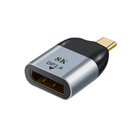 Thumbnail for ASTROTEK USB-C to DP DP DisplayPort Male to Female Adapter support 8K@60Hz 4K@60Hz Aluminum shell Gold plating for Windows Android Mac OS