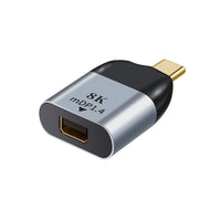 Thumbnail for ASTROTEK USB-C to Mini DP DP DisplayPort male to female adapter support 8K@60Hz 4K@60Hz Aluminum shell Gold plating for Windows Android Mac OS