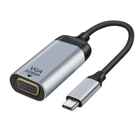 Thumbnail for ASTROTEK USB-C to VGA Male to Female Adapter 15cm cable support 1080P@60Hz QXGA QWXGA WUXGA UXGA Aluminum shell Gold plating for Windows Android Mac
