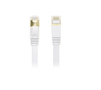 Thumbnail for EDIMAX 0.5M White 10GbE Shielded CAT7 Network Cable - Flat