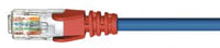 Thumbnail for CABAC 0.5m 50cm CAT5 RJ45 LAN Ethenet Network Crossover Blue Red Patch Lead LS