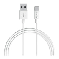 Thumbnail for VERBATIM Charge & Sync USB-C Cable 2m - White USB C to USB A