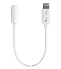 Thumbnail for VERBATIM USB-C to 3.5mm Headphone Jack 10cm - White