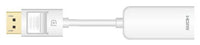 Thumbnail for 8WARE DisplayPort DP to HDMI Male to Female Adapter Cable White