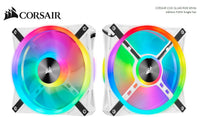 Thumbnail for CORSAIR QL140 RGB White, ICUE, 140mm RGB LED PWM Fan 26dBA, 50.2 CFM, Single Pack