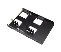 Thumbnail for CORSAIR Dual Corsair 2.5\' to 3.5\' HDD SSD Mounting Bracket Adapter Rack Dock Tray Hard Drive Bay for Desktop Computer PC Case