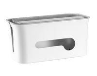 Thumbnail for BRATECK Cable Management Box. Material: ABS Dimensions 28.6x13.4x13.7cm-- White
