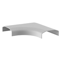 Thumbnail for BRATECK Plastic Cable Cover Joint L Shape Material:ABS Dimensions 127x127x21.5mm - White