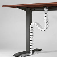 Thumbnail for BRATECK Quad Entry Vertebrae Cable Management Spine Material.Steel,ABS Dimensions 1300x67x35mm -- White