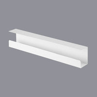 Thumbnail for BRATECK Under-Desk Cable Tray Organizer Dimensions:600x114x76mm - White