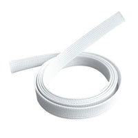 Thumbnail for BRATECK Braided Cable Sock 40mm/1.6' Width Material Polyester Dimensions1000x40mm -- White