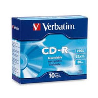 Thumbnail for VERBATIM CD-R 700MB 10Pk Slim Case 52x