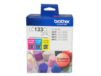 Thumbnail for BROTHER LC133 Colour Value Pack, 1X Cyan 1X Megenta 1X Yellow