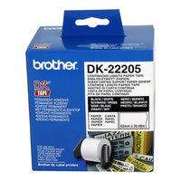 Thumbnail for BROTHER White Continuous Paper Roll 62mmX30.48m