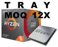 Thumbnail for LEADER-P 12x If Not Installed On MBs AMD Ryzen 5 3600 'TRAY', 6 Core AM4 CPU, 3.6GHz 4MB 65W No Fan MOQ 12 or Ship Install On MB 1YW AMDCPU TRAY-P