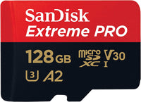 Thumbnail for SANDISK 128GB SanDisk Extreme Pro microSDHC SQXCY V30 U3 C10 A2 UHS-1 170MB/s R 90MB/s W 4x6 SD Adaptor Android Smartphone Action Camera Drones