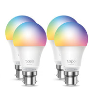 Thumbnail for TP-LINK Tapo L530B(4-Pack) Smart Wi-Fi Light Bulb, Multicolor, Bayonet Fitting, No Hub Required, Voice Control, 60W