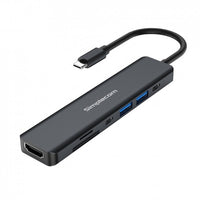 Thumbnail for SIMPLECOM CH570 USB-C 7-in-1 Multiport Adapter Hub USB 3.0 HDMI 4K SD Card Reader