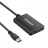 Thumbnail for SIMPLECOM DA329 USB 3.0 Type A to Dual HDMI Display Adapter for 2 Extended Screens