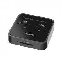 Thumbnail for SIMPLECOM SD530 USB 3.2 Gen2 to NVMe + SATA M.2 SSD Dual Bay Docking Station with SD Express Card Reader