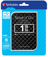 Thumbnail for VERBATIM 1TB 2.5\' USB 3.0 Black Store\'n\'Go HDD Grid Design