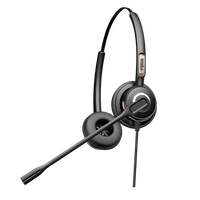 Thumbnail for FANVIL HT202 Stereo Headset - Over the head design, perfect for any small office or home office (SOHO) or call center staff - RJ9 Connector
