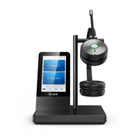 Thumbnail for YEALINK WH66 Dual UC DECT Wirelss Headset With Touch Screen, Busylight On Headset, Leather Ear Cushions