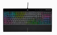 Thumbnail for CORSAIR K55 RGB PRO XT, IP42 Spill Resistant, Marco Controls, ICUE Game Integration, RGB Effects. Media Control, Value Gaming Keyboard